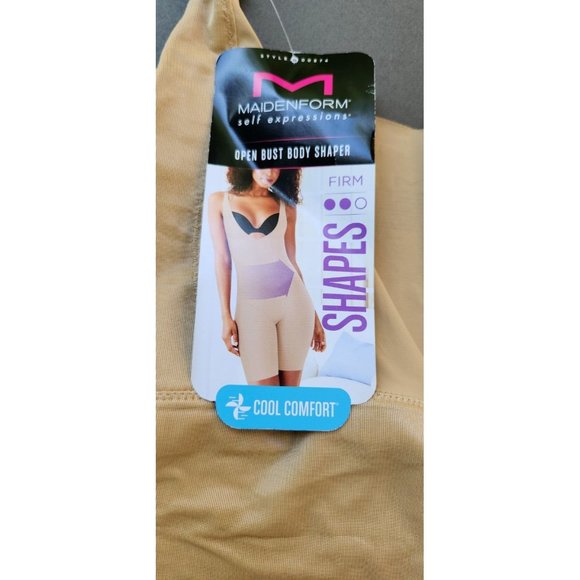MAIDENFORM Self Expressions WOMEN'S OPEN BUST BODY 18-20 SHAPER FIRM 2XL - Picture 2 of 3